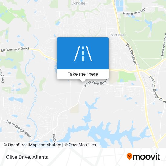 Olive Drive map