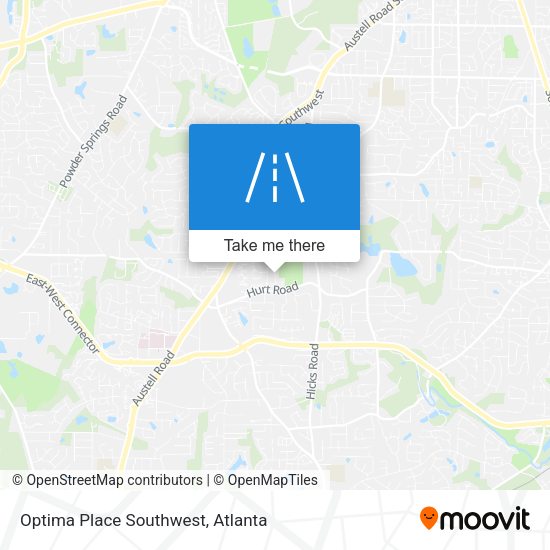Mapa de Optima Place Southwest