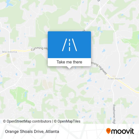 Mapa de Orange Shoals Drive