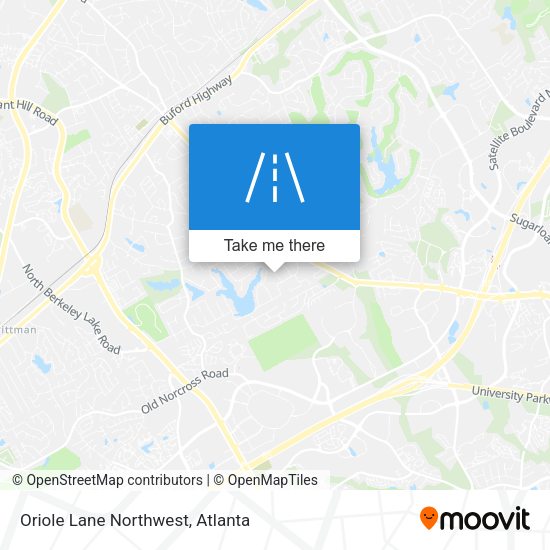Oriole Lane Northwest map
