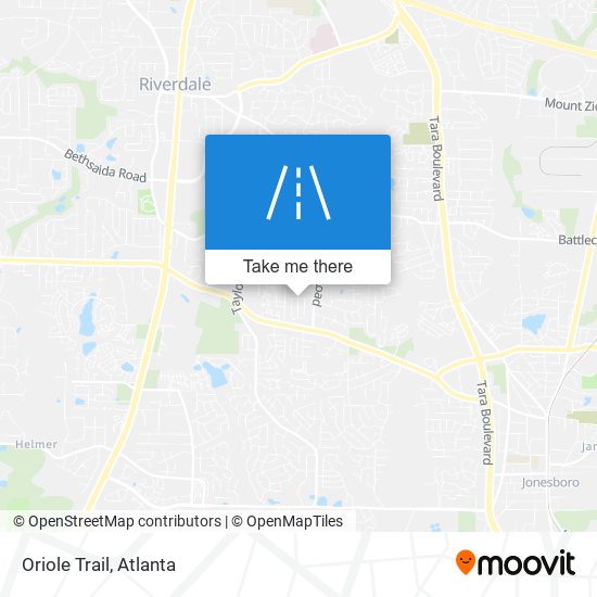 Oriole Trail map