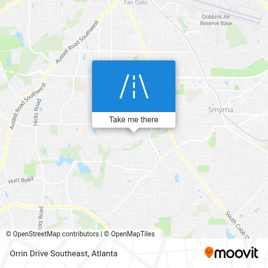Orrin Drive Southeast map