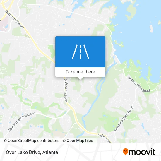 Over Lake Drive map
