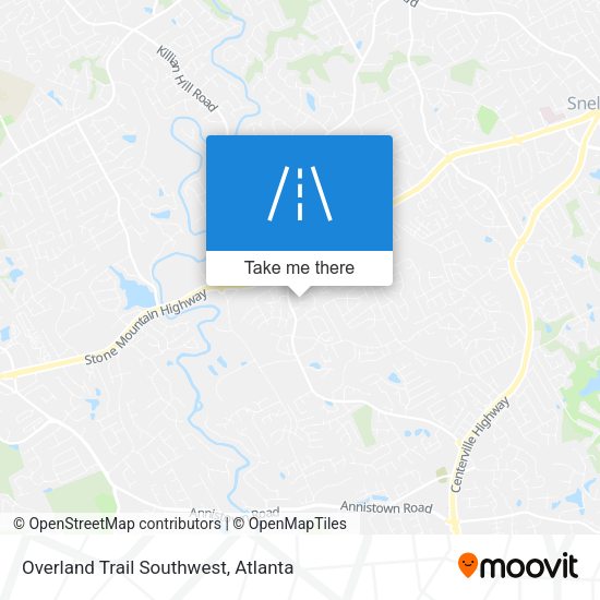Overland Trail Southwest map