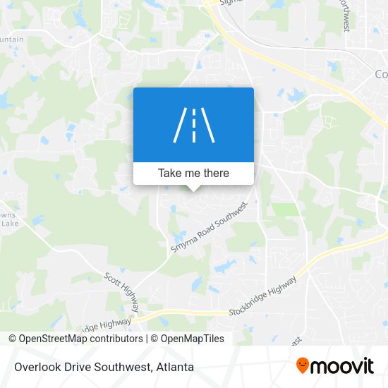 Mapa de Overlook Drive Southwest