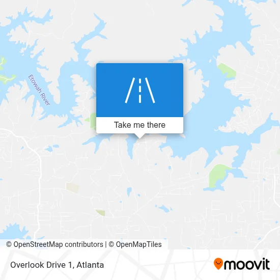 Overlook Drive 1 map