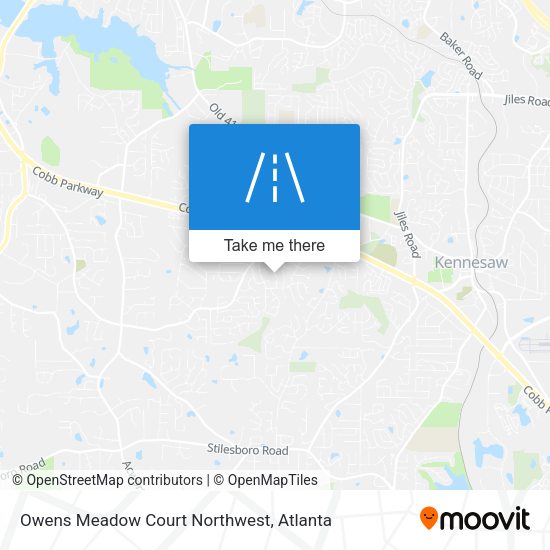 Owens Meadow Court Northwest map