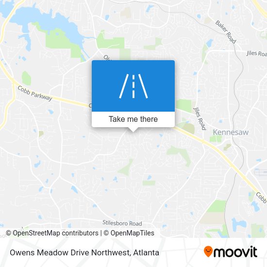 Mapa de Owens Meadow Drive Northwest