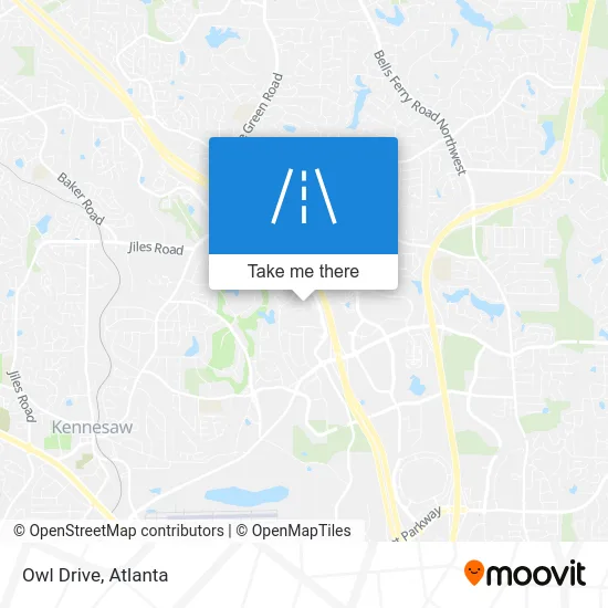 Owl Drive map