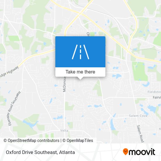 Mapa de Oxford Drive Southeast