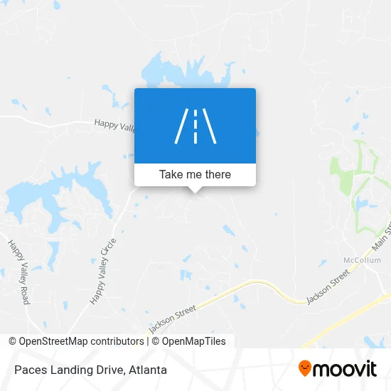 Paces Landing Drive map