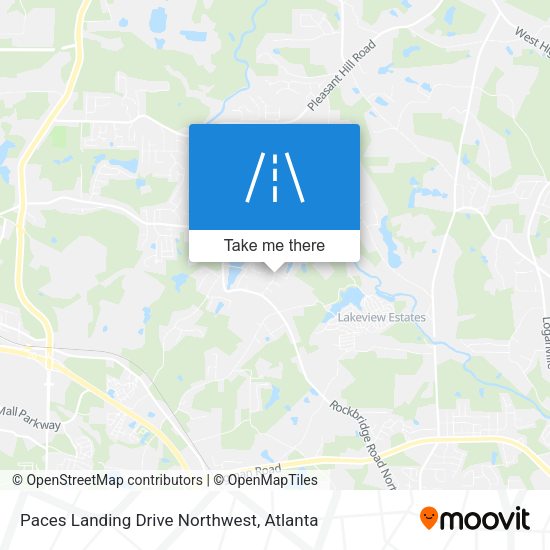Mapa de Paces Landing Drive Northwest
