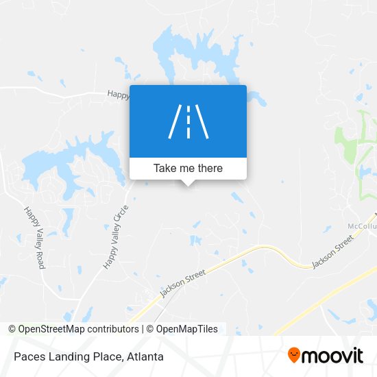 Paces Landing Place map