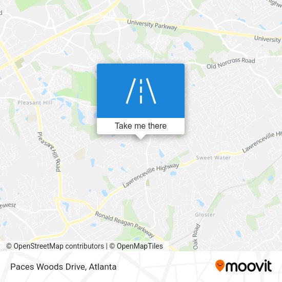 Mapa de Paces Woods Drive