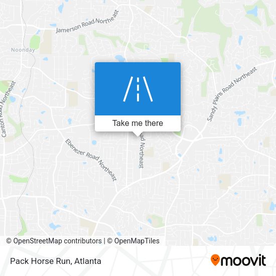 Mapa de Pack Horse Run