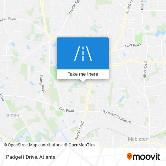 Padgett Drive map