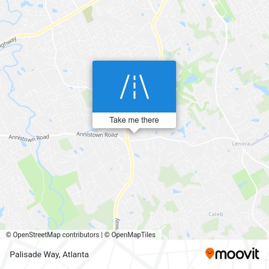 Mapa de Palisade Way