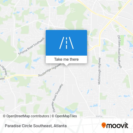 Paradise Circle Southeast map