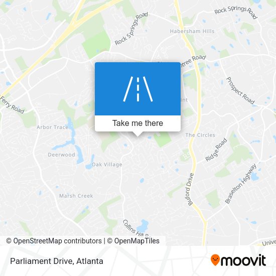 Parliament Drive map