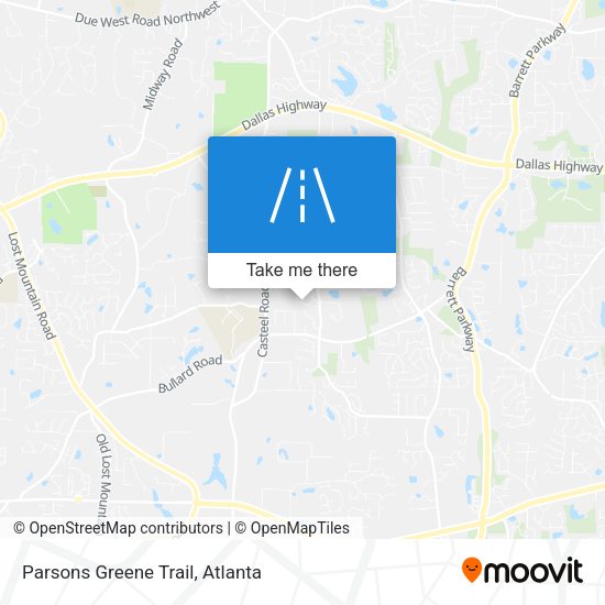 Mapa de Parsons Greene Trail