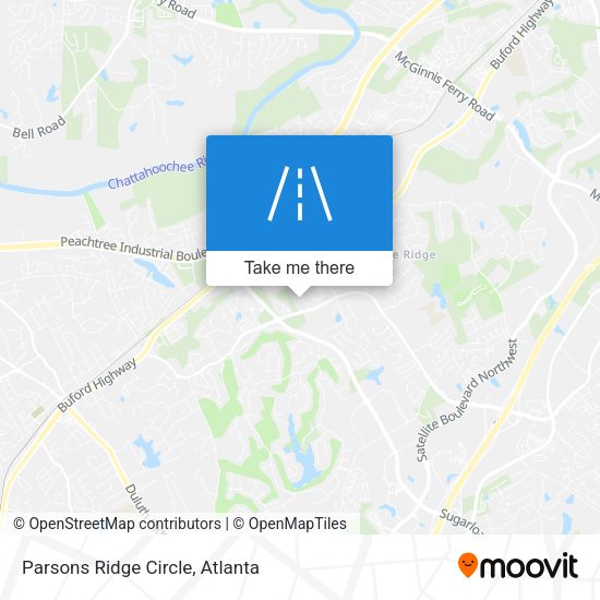 Parsons Ridge Circle map