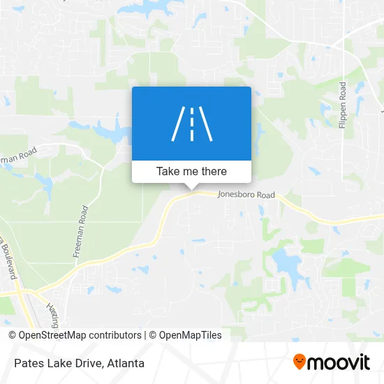 Pates Lake Drive map