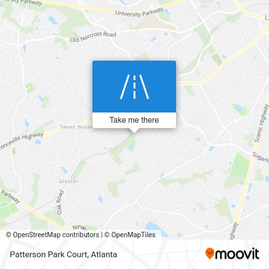 Patterson Park Court map