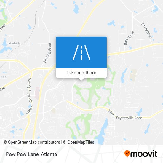 Paw Paw Lane map