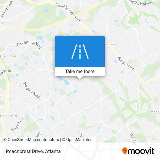 Peachcrest Drive map