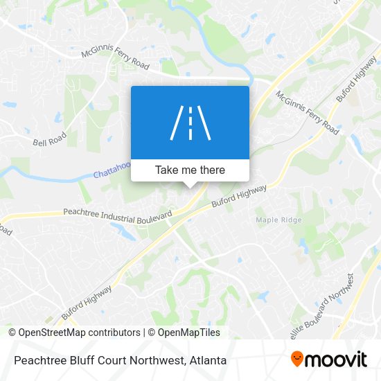 Peachtree Bluff Court Northwest map
