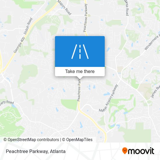 Mapa de Peachtree Parkway
