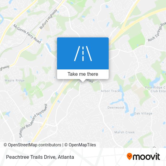Peachtree Trails Drive map