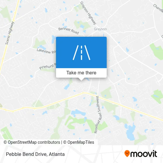 Pebble Bend Drive map