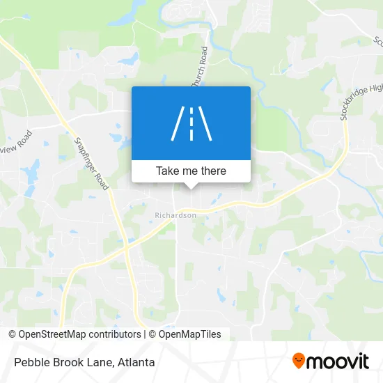 Pebble Brook Lane map