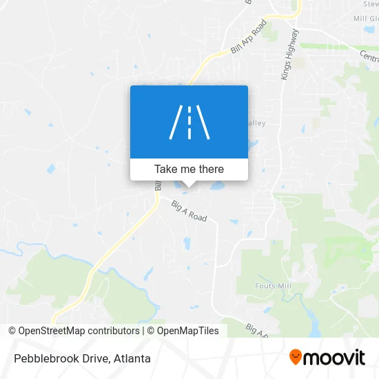 Pebblebrook Drive map