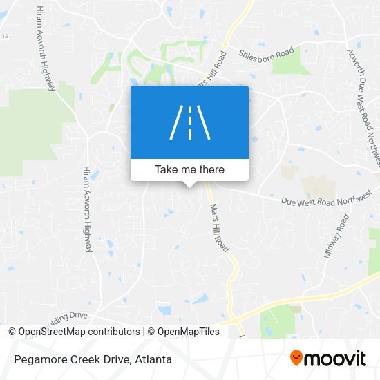 Pegamore Creek Drive map