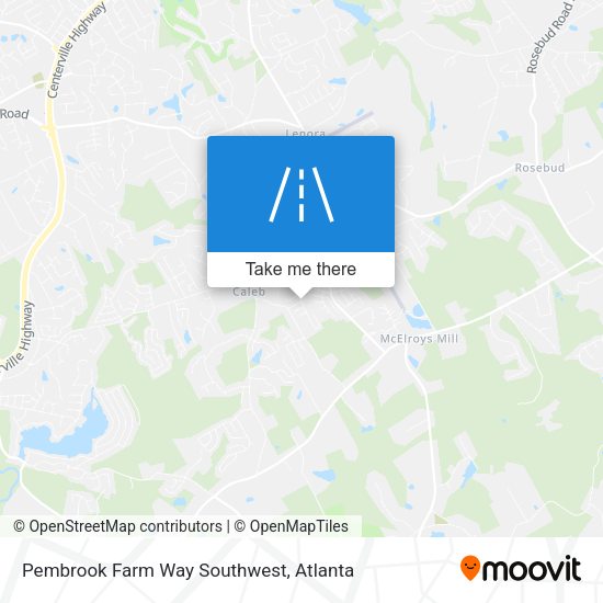 Mapa de Pembrook Farm Way Southwest