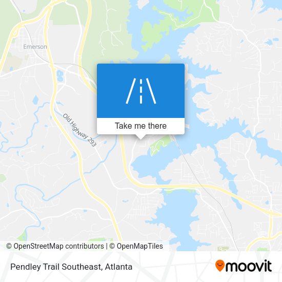 Pendley Trail Southeast map