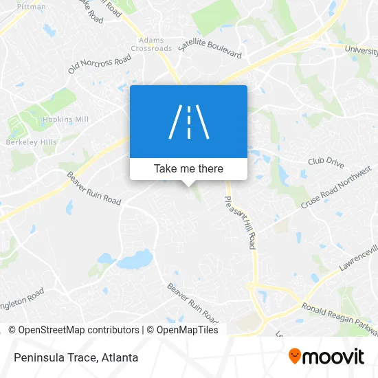 Peninsula Trace map