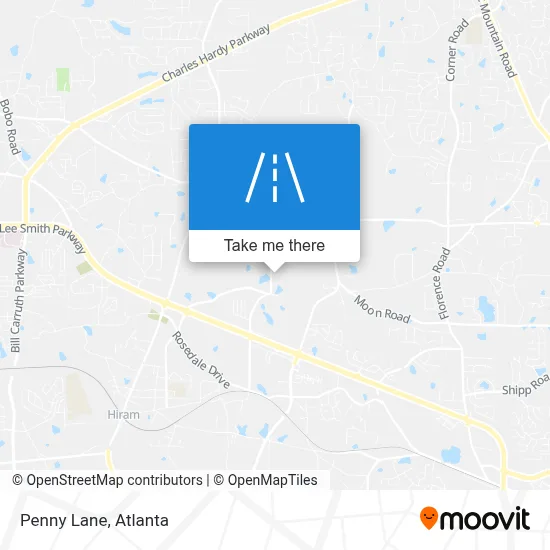 Penny Lane map
