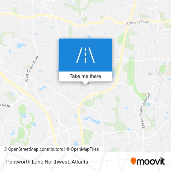Pentworth Lane Northwest map