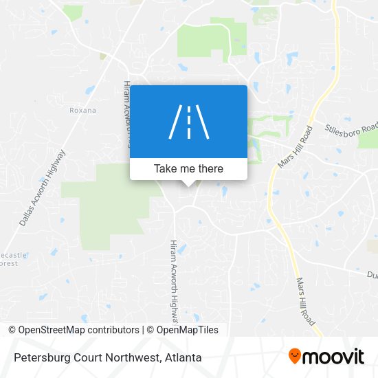 Petersburg Court Northwest map