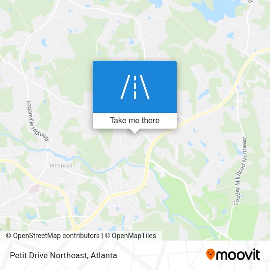 Mapa de Petit Drive Northeast