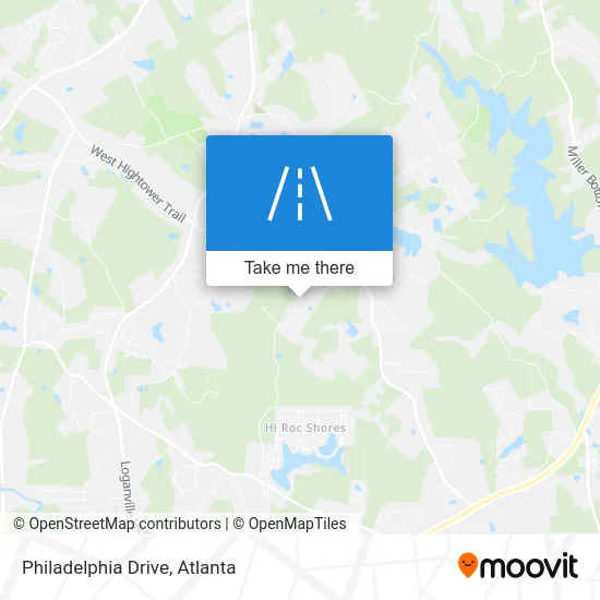 Philadelphia Drive map