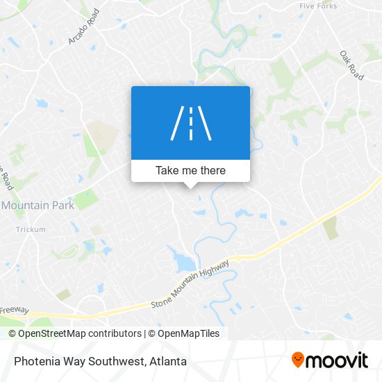 Photenia Way Southwest map