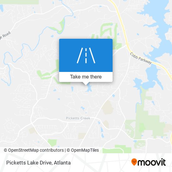 Picketts Lake Drive map