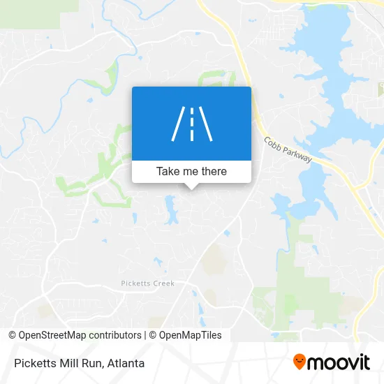 Picketts Mill Run map