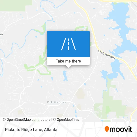 Picketts Ridge Lane map