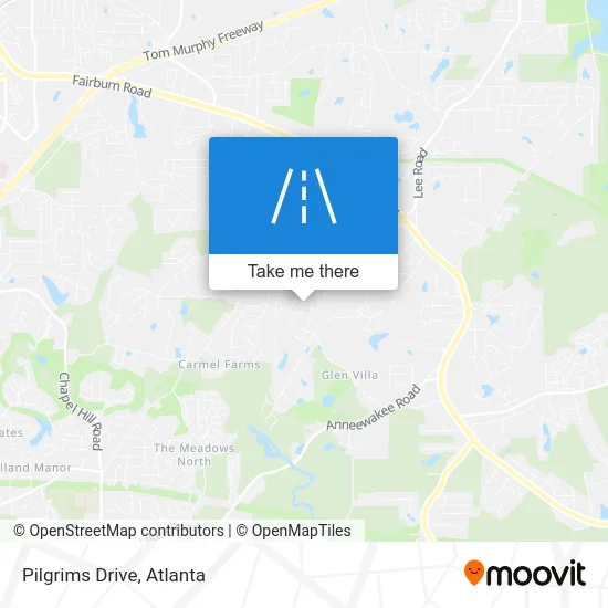 Pilgrims Drive map