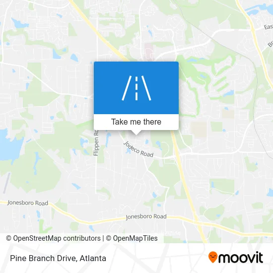 Pine Branch Drive map
